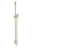 Barre de douche hansgrohe Unica S Puro 28631250 90 cm avec flexible de douche Isiflex 160 cm, aspect or brossé