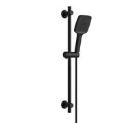 Barre de douche JOHO en acier inoxydable, 70 cm, avec pomme de douche, flexible et support ; ensemble de douche comprenant un support de pomme de douche réglable et une douchette à main à 3 jets, noir