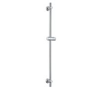 Barre de douche JOHO en acier inoxydable de 100 cm avec support de pommeau de douche réglable, barre de douche avec supports muraux compatibles avec les trous de perçage, chromée