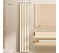 Barre de Douche Murale Pliable, sans perçage, rétractable, d'angle, avec Interrupteur d'évacuation, pour Salle de Bain, fenêtre, Placard (Style 4, 4 Plis, 200 cm)