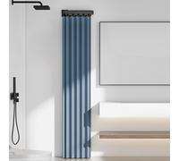 Barre de Douche Murale Pliable, sans perçage, rétractable, d'angle, avec Interrupteur d'évacuation, pour Salle de Bain, fenêtre, Placard (Style 5, 3 Plis, 180 cm)