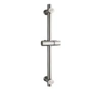 Barre de Douche Réglable 66 cm Acier Inoxydable 304 Support Pommeau Réglable Hauteur Angle 660 mm Total Acier Brossé