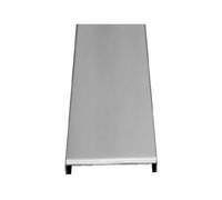 Barre de finition pour briques en verre 8x1x200 cm, inox brossé (GBLNEREZKN2M)