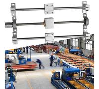 Barre de guidage linéaire horizontale T8 à double tige à vis 150/250/350 mm en acier inoxydable haute résistance pour équipement d'automatisation CNC (350 mm)
