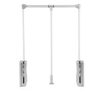 Barre de Penderie Escamotable, Penderie Rabattable pour Armoire, Rail Suspension Meuble Penderie Réglable, Penderie Tringle en Aluminium, Largeur Réglable 830-1150mm, Capacité
