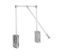 Barre de penderie escamotable, Porte-Manteau réglable Garde-Robe Tringle relevable penderie Rabattable pour Armoire Largeur réglable 600-830mm