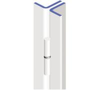 Barre de pivot cornière blanc droite hauteur 2200 mm