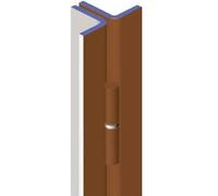 Barre de pivot cornière marron gauche hauteur 2200mm