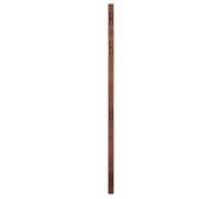 Barre de pivot standard fer plat 2500 x 30 x 5 mm droite époxy marron HERACLES BLI-BPI20007