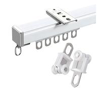 Barre de plafond en métal silencieuse, séparateur de pièce, barre de douche droite 100 à 400 cm (blanc 280 cm) - Idéal pour la décoration de la maison.