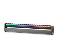 Barre de Projecteurs Wash Lyre LED RGBW 24x12W, Faisceau 2° Stroboscope et Variateur d-mx512 Activée par le Son pour Scène Mariage DJ Soirée Club