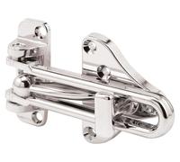 Barre de protection pour porte, modèle U 11318, avec serrure de sécurité intégrée, finition chromée