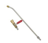 Barre de pulvérisation pour nettoyeur haute pression avec interrupteur de soupape, baguette de nettoyage en laiton et acier inoxydable, buse de jet de ventilateur à connexion rapide 1/4 pour lavage de
