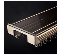 Barre de Rideau de Douche Extensible et courbée sans perçage, en Acier Inoxydable, avec Crochets et Tringle à Rideau de Douche intégrée, Couleur Argent - 70 à 95 cm × 90 à