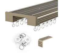 Barre de Rideau de Douche télescopique Extensible sans perçage, en Acier Inoxydable, pour Salle de Bain ou Dressing, Noire - 50 à 75 cm