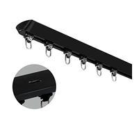 Barre de Rideau de Douche télescopique Moderne pour Salle de Bain et Douche, Tige métallique Extensible sans perçage, Barre à Ressort réglable, Blanche - 100 à 160 cm