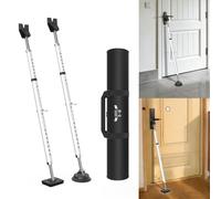 Barre de sécurité pour porte avec ventouse, lot de 2, réglable de 77 à 122 cm