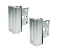 Barre de Sécurité Réglable pour Porte Entrée et Fenêtre - Verrouillage Anti-Effraction en pour aluminium pour robuste 21-46 Pouces(silver)