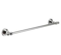 Barre de serviette de 60 cm, en acier inoxydable, chromée, de style rétro, à fixer au mur