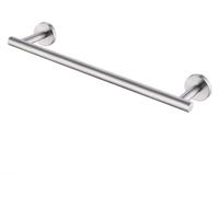 Barre de serviette en acier inoxydable SUS304, finition brossée, 40 cm, à fixer au mur