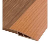 Barre de Seuil Adhesive 2M * 7CM Barre de Seuil Rattrapage de Niveau, Vinyl | Barre de Seuil Rattrapage de Niveau pour Seuil de Porte avec Dénivelé de 15mm ~ 20mm, Grain de Bois Jaune