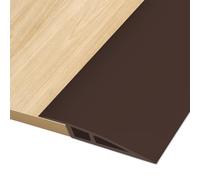 Barre de Seuil Adhesive 3M * 7CM Barre de Seuil Rattrapage de Niveau, Vinyl | Barre de Seuil Rattrapage de Niveau pour Seuil de Porte avec Dénivelé de 10mm ~ 15mm, Café