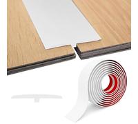 Barre de Seuil Adhesive en T, 1M/2M/3M x 5CM PVC Seuil Porte, Flexible Profilé de Transition Autocollant, Bande de Transition au Sol pour Seuils de Porte et Sols de Raccordement