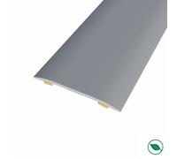 barre de seuil adhésive même niveau aluminium coloris (25) acier mat Long 90 cm larg 3,7cmHt 2,3mm FORESTEA Dimensions : 900 mm x