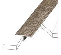 Barre De Seuil Aluminium Profil En T Profilé De Transition 90 100 120 150cm | Rail De Transition Pour Revêtement De Sol Sol Stratifié Vinyle Bandes De Transition(Maccha Brown,L 36"/W2cm (0.8"))