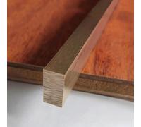 Barre de seuil de Porte en Laiton brossé, Cache-Joint carrelage/parquet, profilé de séparation métallique pour Portes, Barre de Transition résistante