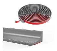 Barre de seuil en silicone, joint d'étanchéité, rebord d'italienne, barrière anti-débordement (Gris, 105CM)