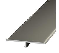 Barre de Seuil Profilé de Transition de Sol en T de 5 cm de Large, Seuil Plat en Aluminium, Plinthe de Transition Parquet/carrelage, Rampe de Seuil de Porte(Champagne)