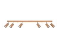 Sollux Lighting Plafonnier Zeke – 6x GU10 6x40W – Bois chêne – SL.1032