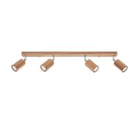 Sollux Lighting Plafonnier Zeke SL.1031 Bois chêne 4x40W GU10
