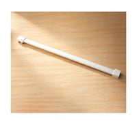 barre de stabilisation douche Barre de soutien en acier inoxydable, bras stabilisateur carré pour verre de douche, support anti-affaissement pour paroi de douche.(White,145cm(57 1/10in))