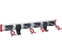 Barre de support d'appareils 4 supports + 2 crochets Bruns