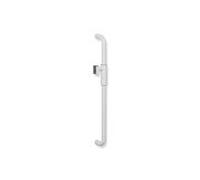 Barre de support de pommeau de douche Hewi Série 480 480.33M00060VH, revêtement par poudre blanc mat profond, 60 cm, avec support de pommeau de douche magnétique