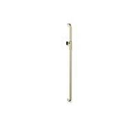 Barre de support de pommeau de douche Hewi Série 480 480.33M00270LP Revêtement PVD, laiton brossé, 110 cm, avec support de pommeau de douche magnétique