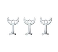 Barre de support pour pales de ventilateur, bras d'équilibrage, zinc, blanc | Construction en alliage de zinc, trou de vis, trou de fixation des pales du ventilateur, barre de support pour plafonnier
