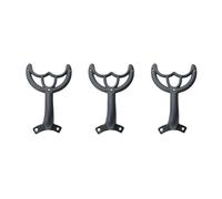 Barre de support pour pales de ventilateur, bras d'équilibrage, zinc, gris | Construction en alliage de zinc, trou de vis, trou de fixation des pales du ventilateur, barre de support pour plafonnier
