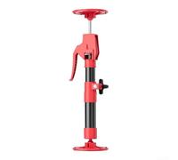 Barre de support télescopique à réglage rapide 30-310 cm Base antidérapante pour menuiserie Fixation d'armoire Rouge (B)