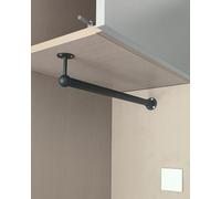 Barre de suspension réglable pour placard d'angle et porte, idéale pour la buanderie et la chambre d'amis