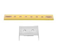 Barre de Terre en Laiton, Bloc de Distribution au Sol, 4x20x118mm | Fer et Laiton, Liaison D’équipotentialité, Protection les Surtensions, pour Modules Lithium et Batteries Couleur Aléatoire