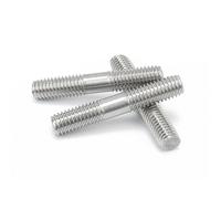 Barre de tige filetée à Double extrémité en acier inoxydable, tête métrique M6 M8, longueur 120 180mm, barre 3 pièces(6x250mm)