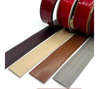 Barre de transition de plancher en PVC auto-adhési Tailles multiples multicolores auto-adhésives de bande transition plancher stratifié(Tai Teak Wood,5cm x 500 cm)