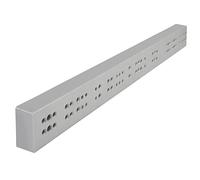 Barre d'écartement p. coulisses de tiroir BxHxT 25 x 50 x 486 mm gris | Rail d'écartement pour compenser le décrochement de porte avec charnières d'angle sur les tiroirs intérieurs de SOTECH