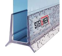 Barre d'étanchéité pour douche - Profil d'évacuation - Étanchéité pour douche - Polyvalente - 80 cm - Transparente