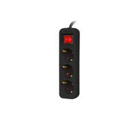 BARRE D'EXTENSION 1.5M 3X 230V SCHUKO AVEC PS1-03F-0150-BK