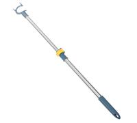 Barre D'extension de Placard Télescopique 53-78cm en Acier Inoxydable | Pointe en Alliage Bleu, Poignée Ergonomique, pour Étendoir, Linge et Vêtements, Maison