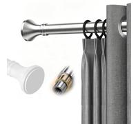 Barre extensible sans perçage 0.4-5.0m, tringle à rideaux télescopique en acier inoxydable, antidérapante pour baie vitrée, salon et balcon(SUS,410-500cm)